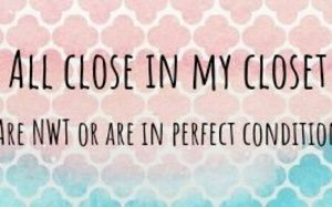 Perfect condition or NWT clothes